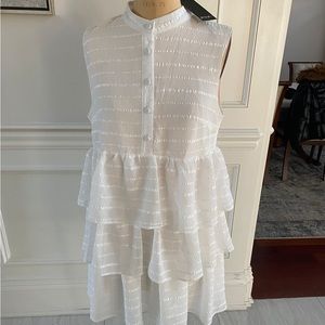 A-line nasty gal white dress NWT